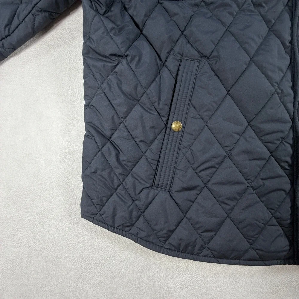 Polo Ralph Lauren Mens XXL The Beaton Quilted Jacket Navy Coat Corduroy Collar